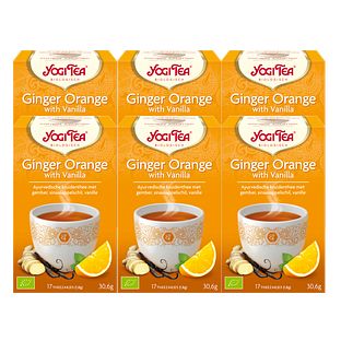 Yogi Tea Ginger Orange With Vanilla Voordeelverpakking 6x17ST