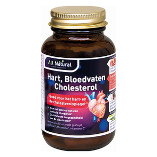 All Natural Hart, Bloedvaten Cholesterol Capsules 30VCP All Natural Hart, Bloedvaten Cholesterol Capsules 30VCP