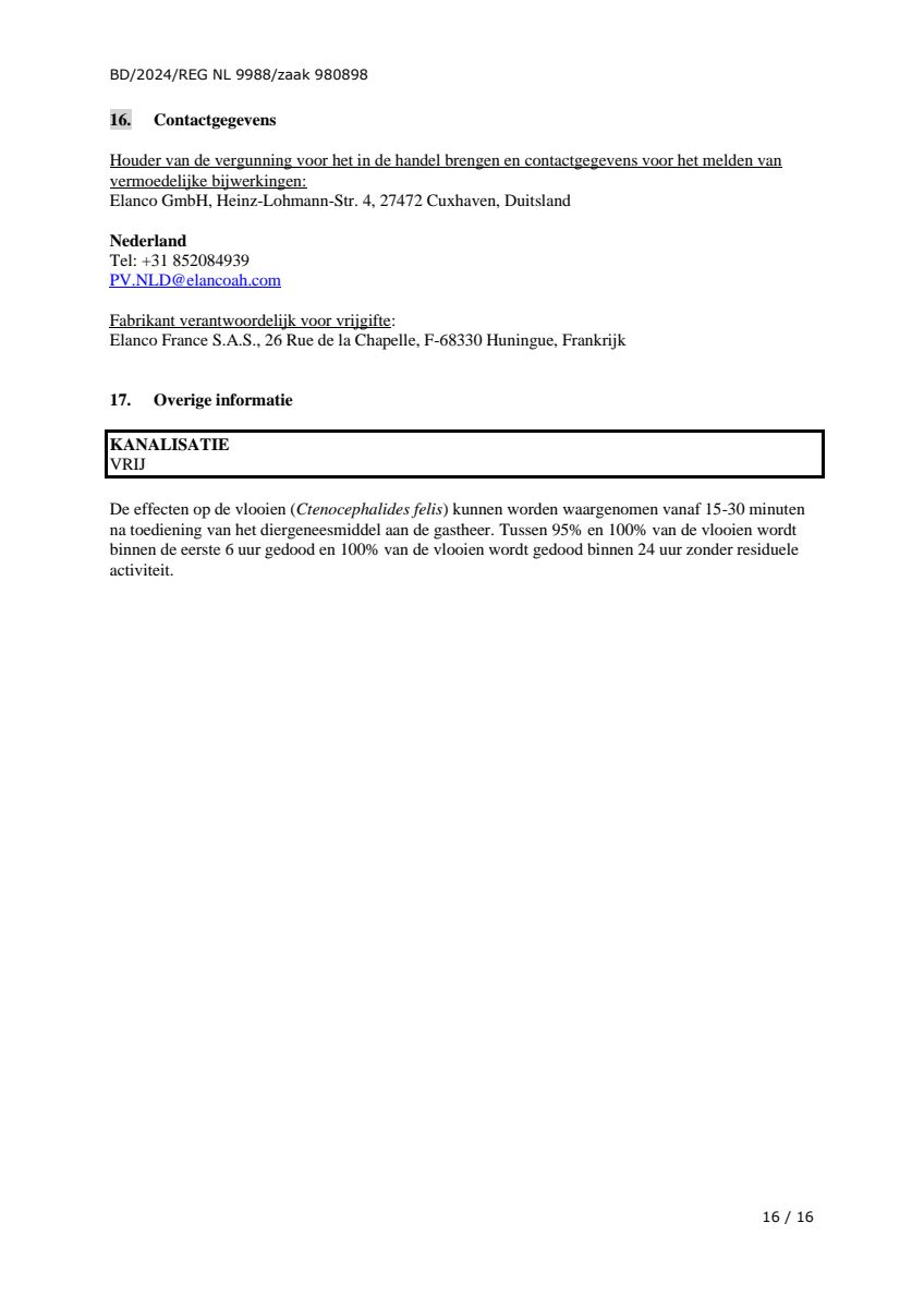 Vlo Kill Katten en Kleine Honden afbeelding van document #16, leaflet