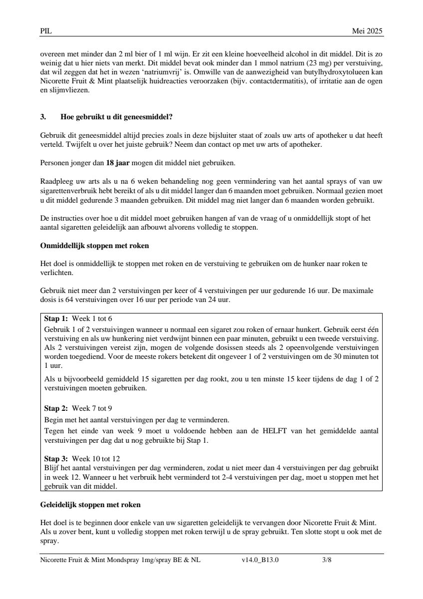 Fruit & Mint Mondspray afbeelding van document #3, leaflet