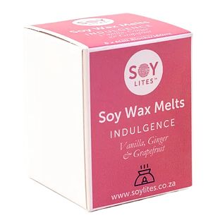 Soylites Soy Wax Melts Indulgence Vanilla Ginger Grapefruit 8ST