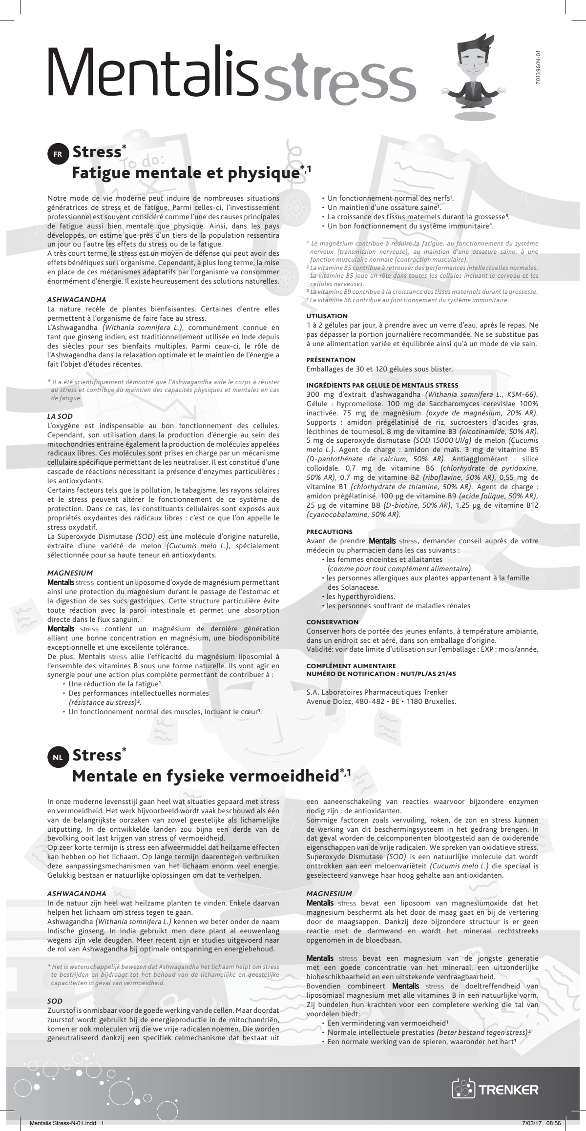 Mentalis Stress Capsules afbeelding van document #1, instructions