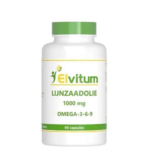 Elvitum Lijnzaadolie 1000mg Omega 3-6-9 Capsules 90CP