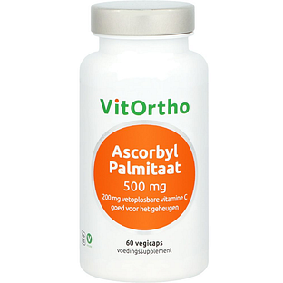 VitOrtho Ascorbyl Palmitaat Vegicaps 60VCP VitOrtho Ascorbyl Palmitaat Vegicaps 60VCP