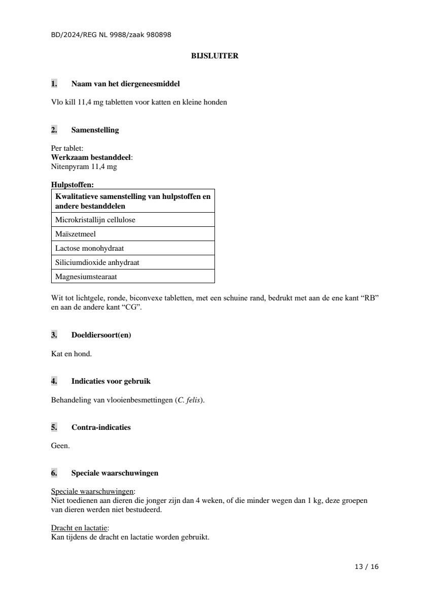 Vlo Kill Katten en Kleine Honden afbeelding van document #13, leaflet