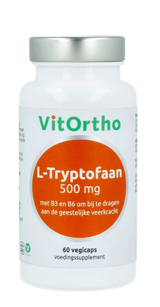 VitOrtho L-Tryptofaan 500mg Capsules 60VCP
