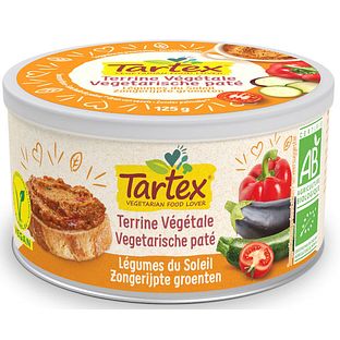Tartex Vegetarische Paté Zongerijpte Groenten 125GR