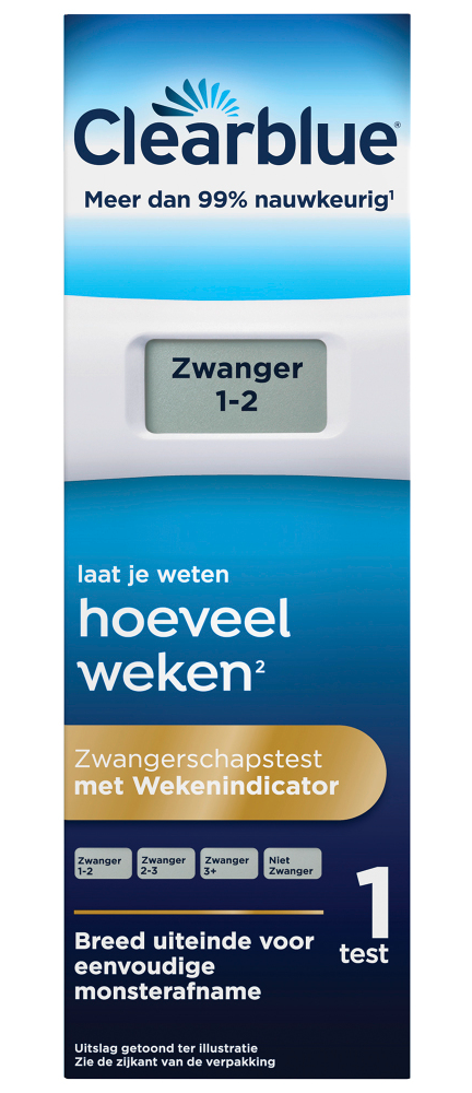 Clearblue Digitale Zwangerschapstest met Wekenindicator afbeelding