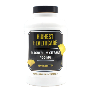 Highest Healthcare Magnesium Citraat 400mg Tabletten 180TB