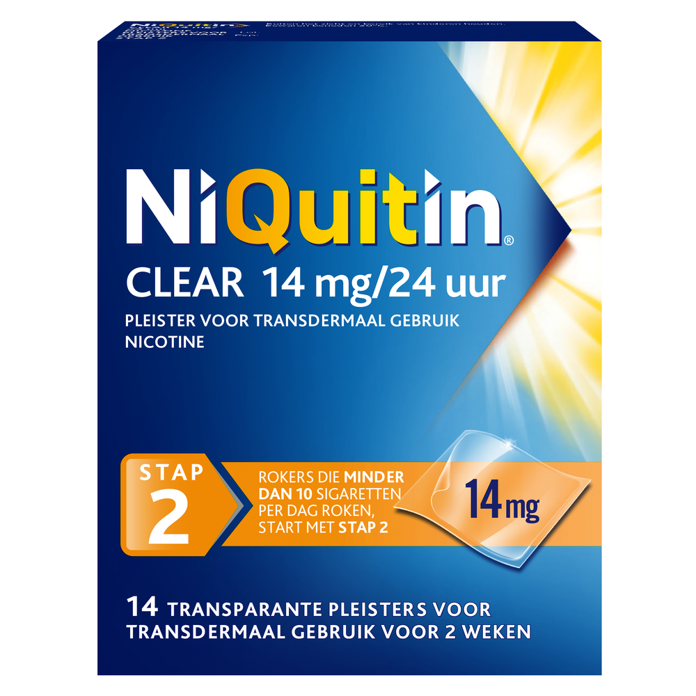 Niquitin Clear Pleisters 14mg Stap 2 afbeelding