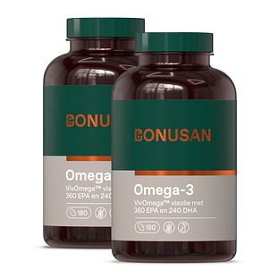 Bonusan Omega-3 Softgels Duoverpakking 2x180SG