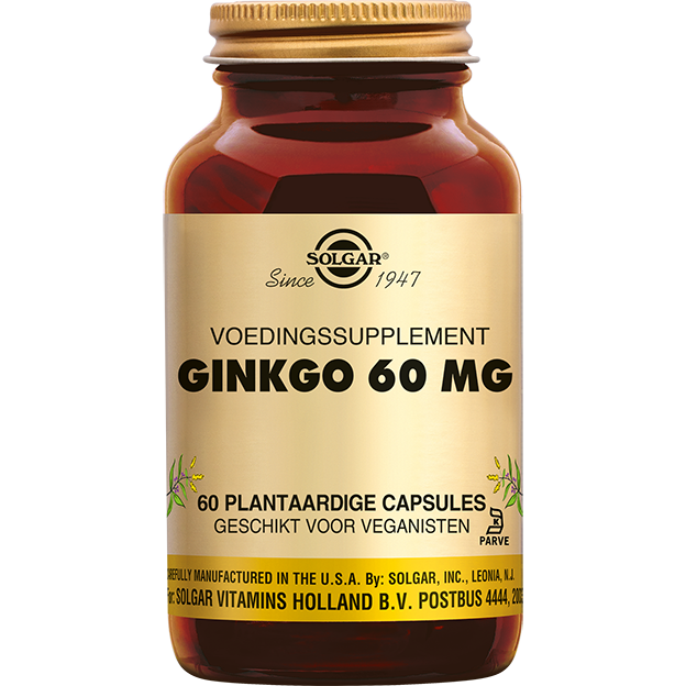 Solgar Ginkgo 60 mg Capsules afbeelding