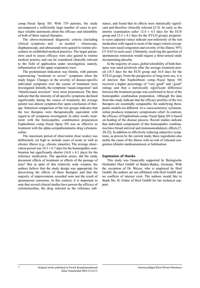 Euphorbium Compositum Tabletten afbeelding van document #7, research