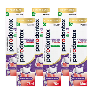 Parodontax Strengthen & Protect Fresh Mint Tandpasta Multiverpakking 6x75ML