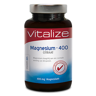 Vitalize Magnesium-400 Citraat Tabletten 120TB