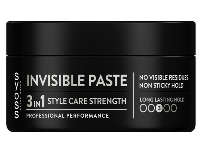 Syoss Paste Invisible Paste 3in1 Style Care Strength Long Lasting Hold 3