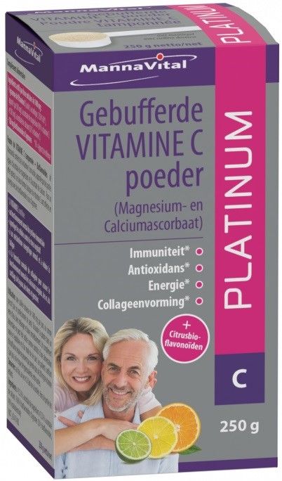 MannaVital Gebufferde Vitamine C Platinum Poeder 250GR
