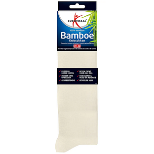 Lucovitaal Bamboe Kniesokken Ecru 39-42 1PR
