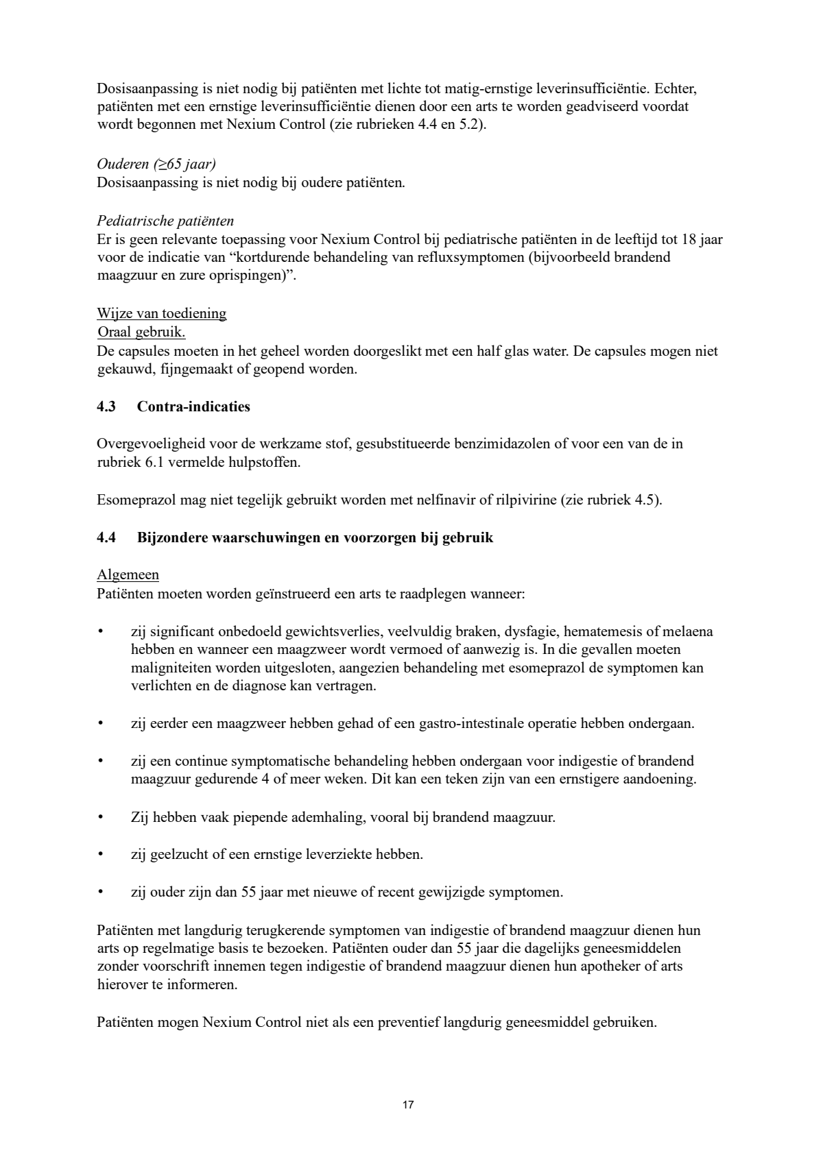 Control Tabletten - voor brandend maagzuur afbeelding van document #17, leaflet