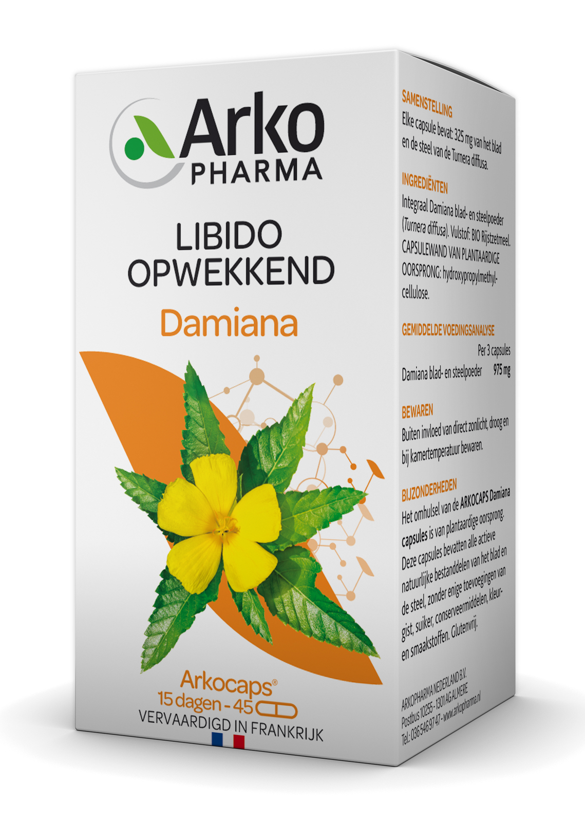 Arkocaps Damiana Capsules 45st afbeelding