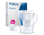Brita Marella Waterfilterkan Wit + 6 Maxtra Filterpatronen 2,4LT
