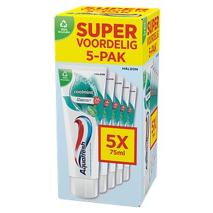 Aquafresh Coolmint Tandpasta 5-Pack 5ST
