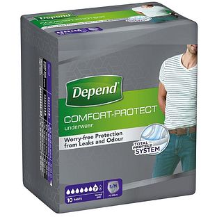 Depend Pants voor Mannen Normaal Maat S/M 10ST