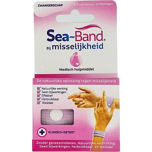 Sea Band Polsbandjes Bij Misselijkheid Zwangerschap Lila 2ST