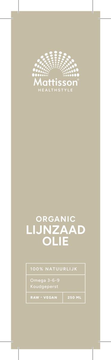 Biologische Lijnzaadolie afbeelding van document #1, label