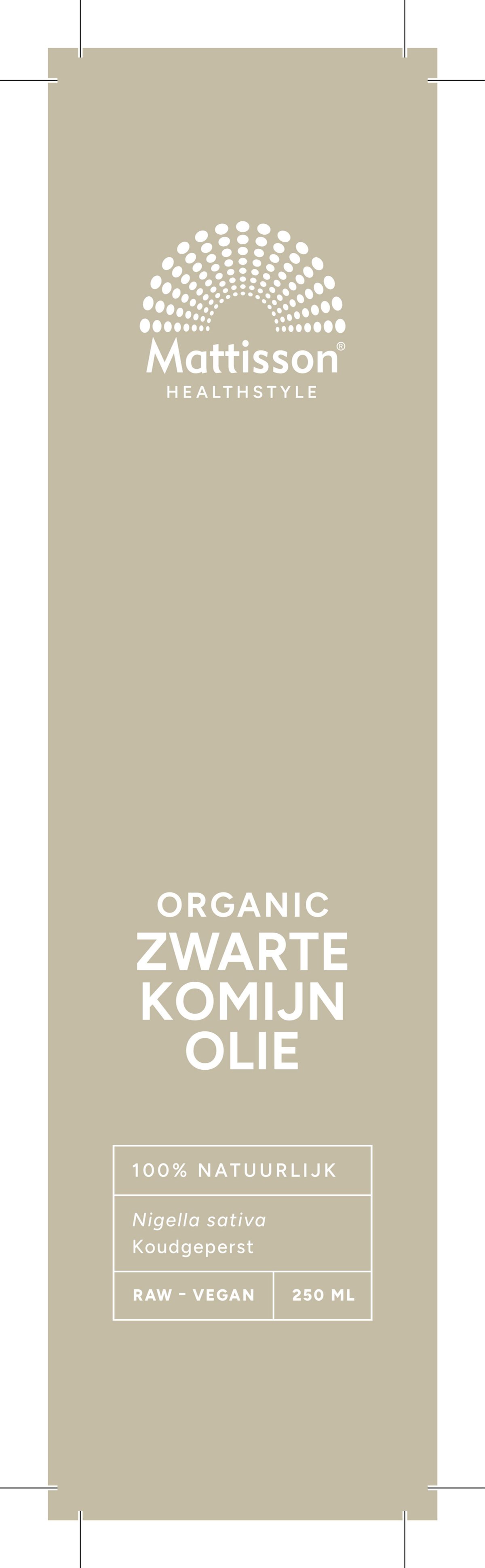 Organic Zwarte Komijn Olie afbeelding van document #1, label