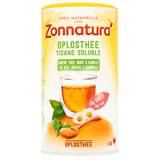 Zonnatura Oplosthee Groene Thee & Kamille 200GR