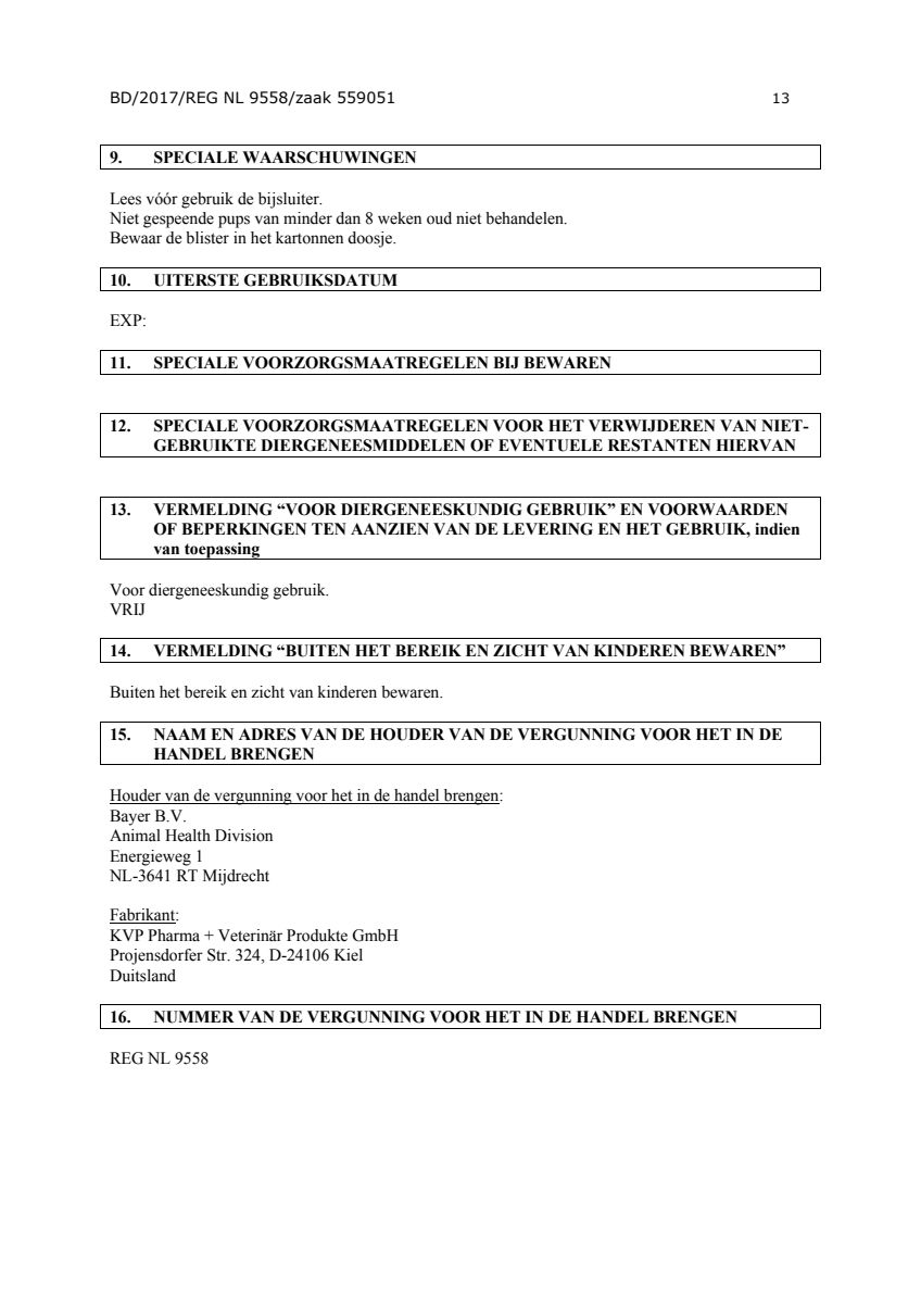 Hond afbeelding van document #13, instructions