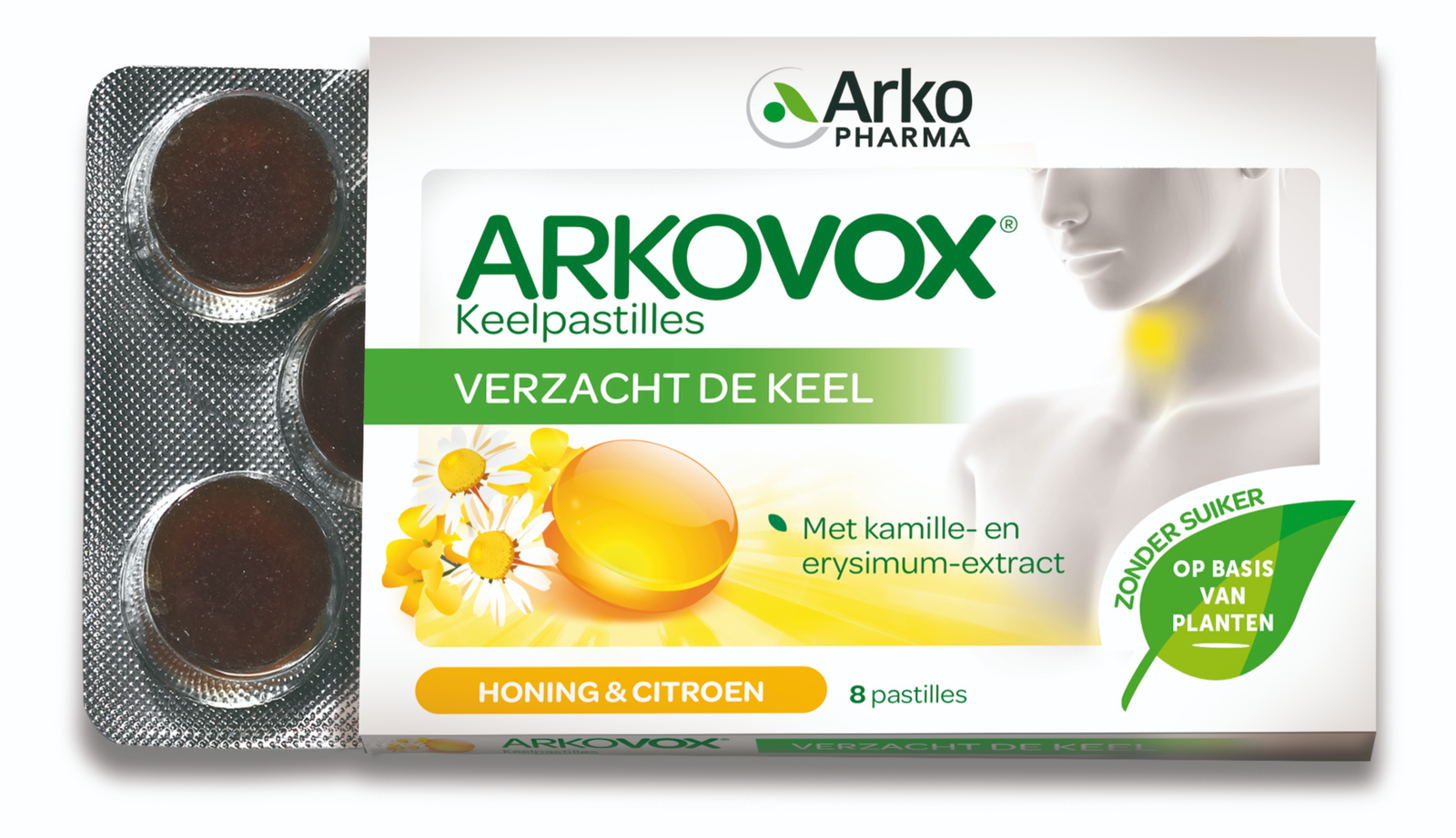 Arkovox Honing & Citroen Pastilles 8st afbeelding