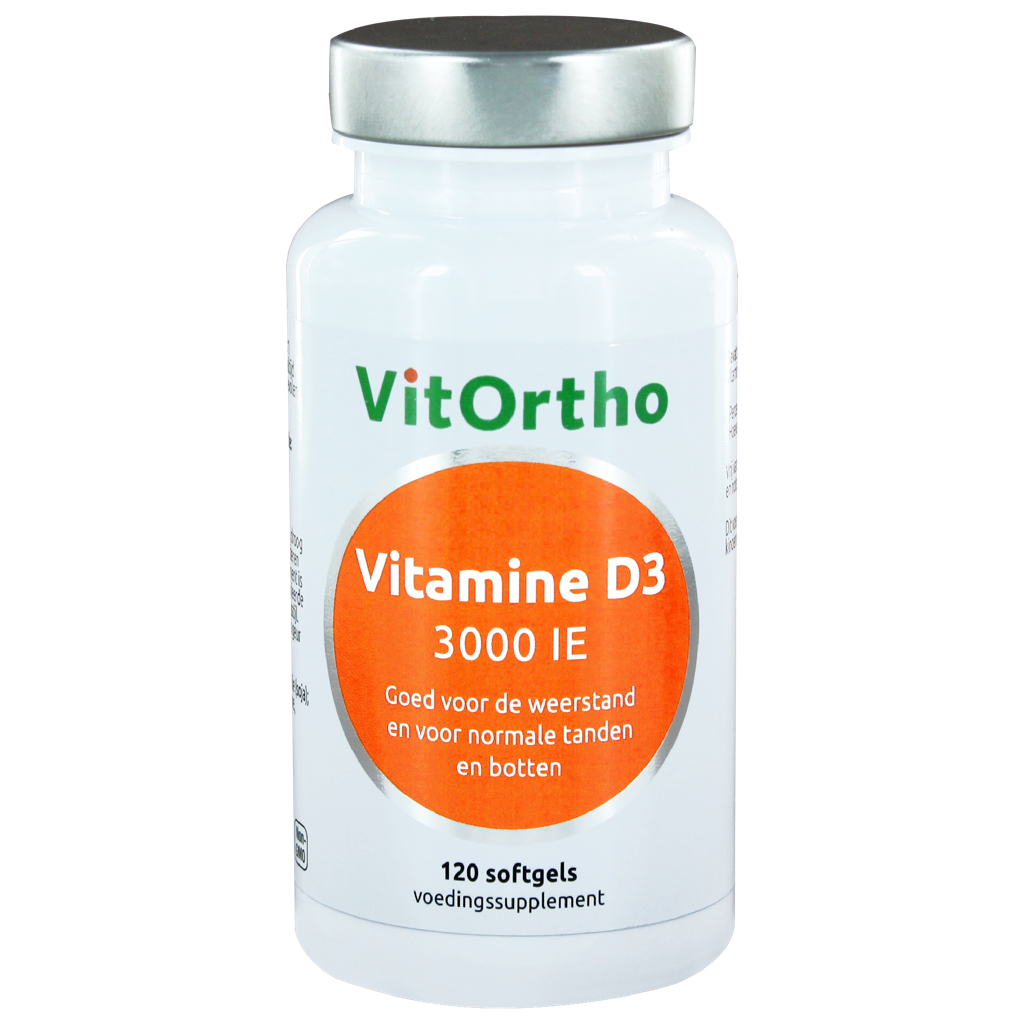 VitOrtho Vitamine D3 3000 IE Softgels 120ST
