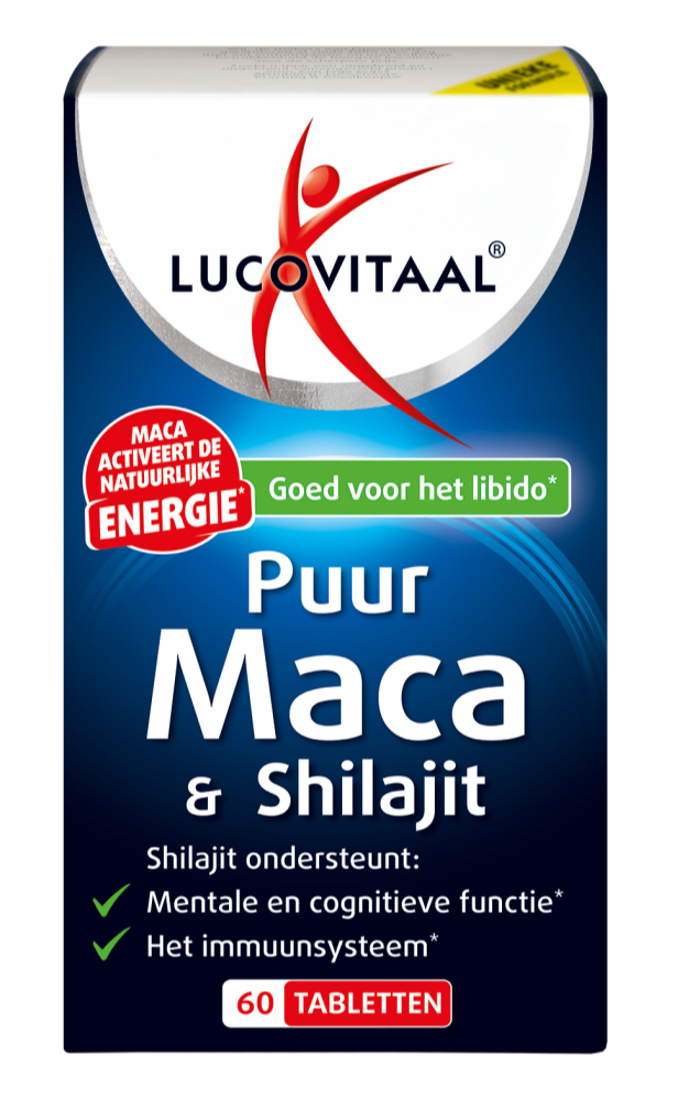 Lucovitaal Puur Maca & Shilajit Tabletten 60TB