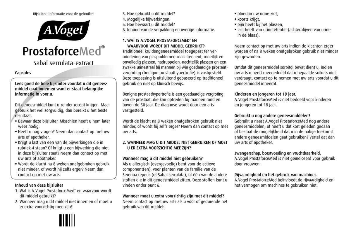 ProstaforceMed Capsules afbeelding van document #1, leaflet