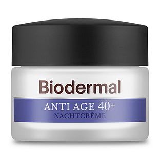 Biodermal Anti Age Nachtcrème 40+  met niacinamide & peptide 50ML