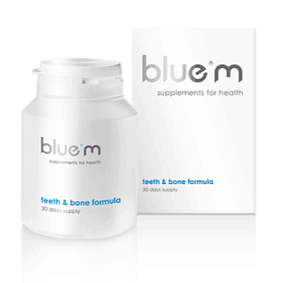 Bluem Teeth & Bone Formula Capsules 90CP pot met verpakking Bluem Teeth & Bone Formula Capsules 90CP pot met verpakking