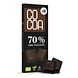Cocoa 70% Dark Chocolate Reep 40GR Verpakking met inhoud Cocoa 70% Dark Chocolate Reep 40GR Verpakking met inhoud