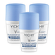 Vichy Minerale Deodorant Roller 48u Optimale Tolerantie Multiverpakking 3x50ML