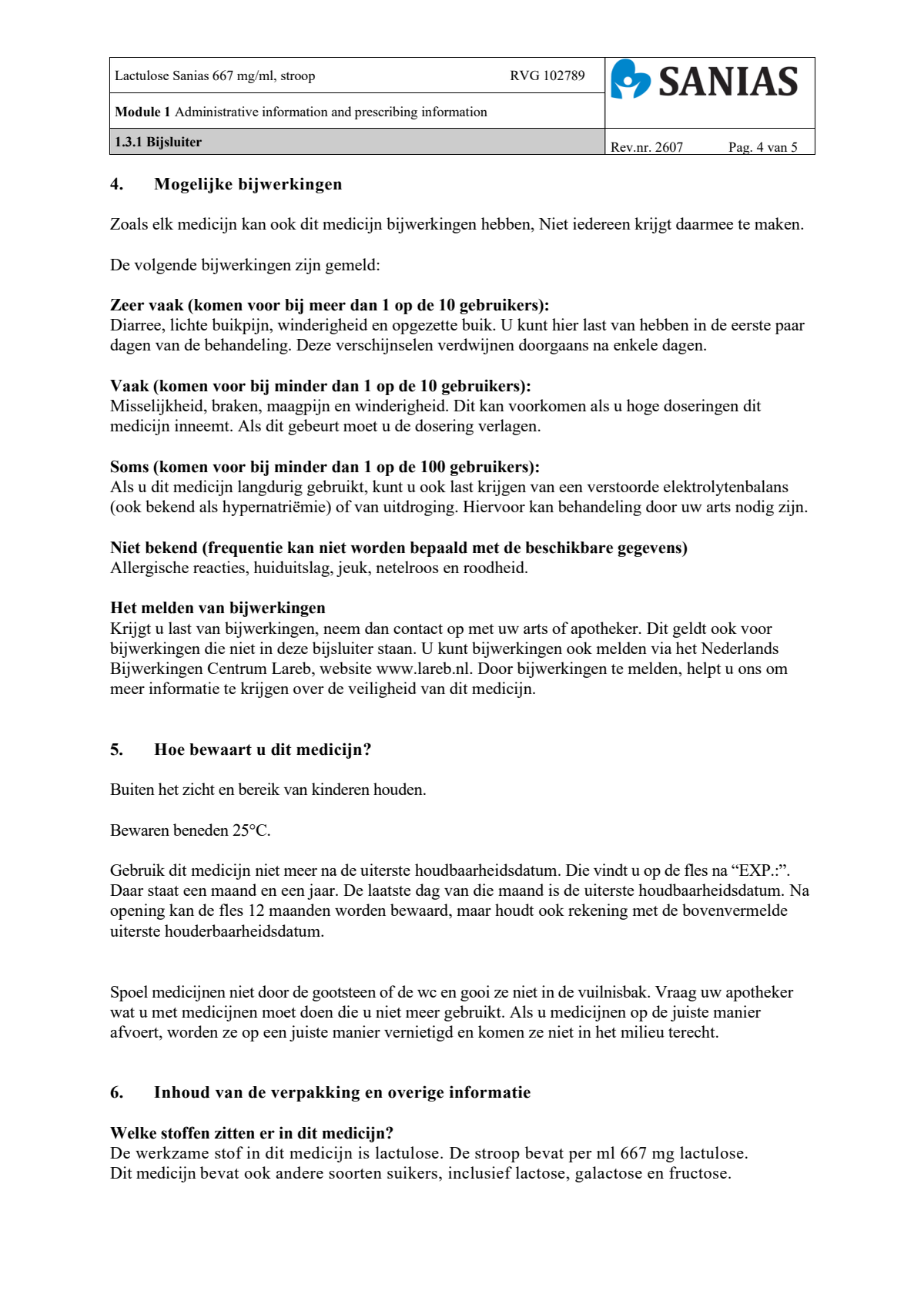 Lactulose Stroop afbeelding van document #4, leaflet