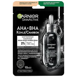 Garnier SkinActive AHA + BHA  Charbon Serum Masker 28GR