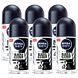Nivea Men Black & White Invisible Original Roll-on Voordeelverpakking 6x50ML Nivea Men Black & White Invisible Original Roll-on Voordeelverpakking 6x50ML