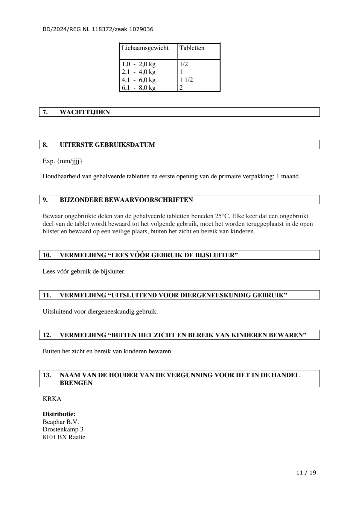 Wormmiddel all-in-one Kat afbeelding van document #11, leaflet