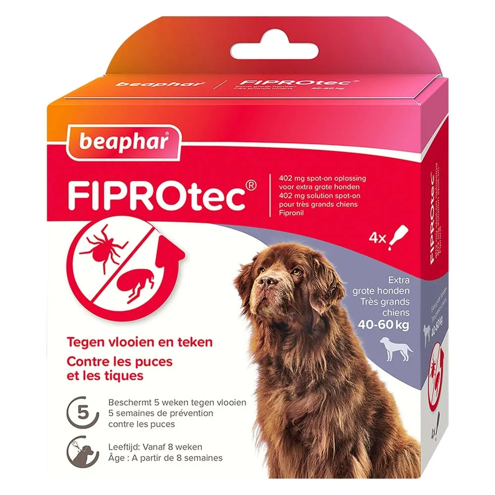 Beaphar FIPROtec tegen Vlooien en Teken Extra Grote Honden
