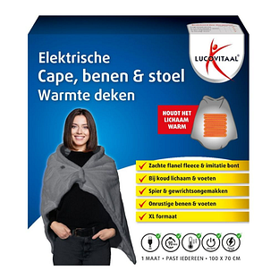 Lucovitaal Elektrische Cape, benen & stoel Wamte Deken 1ST
