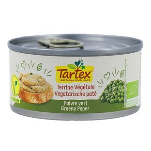 Tartex Vegetarische Paté Groene Peper 125GR Tartex Vegetarische Paté Groene Peper 125GR