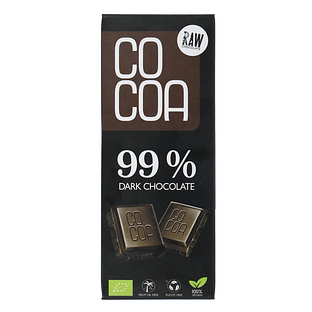 Cocoa 99% Dark Chocolate Reep 40GR Cocoa 99% Dark Chocolate Reep 40GR