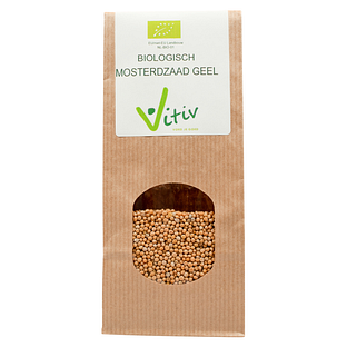 Vitiv Biologisch Geel Mosterdzaad 100GR