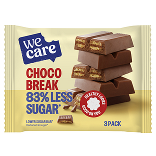 WeCare Low Sugar Choco Break Bar 64,5GR